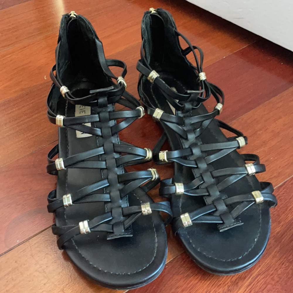 Steve Madden Gladiator Sandals Black